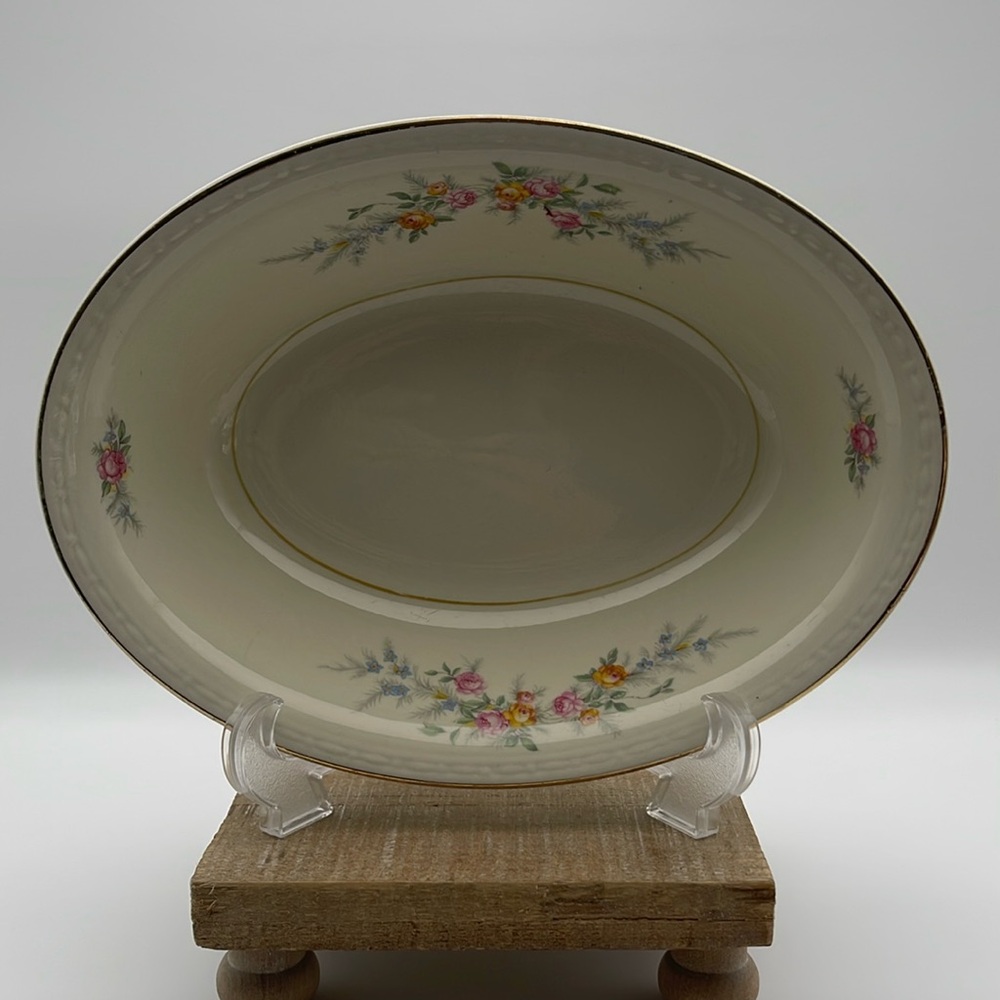 Vintage Homer Laughlin‎ Georgian Made in USA Eggshell Oval Serving Dish